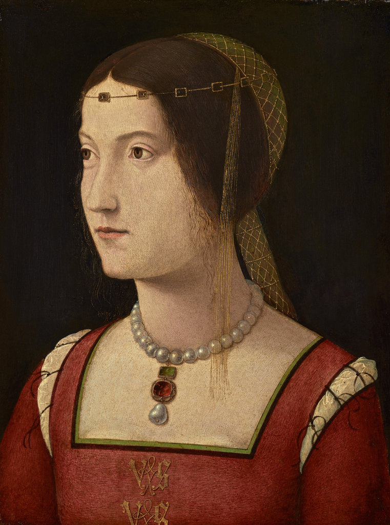 Detail of Portrait of a young Lady, c. 1500 by Anonymous