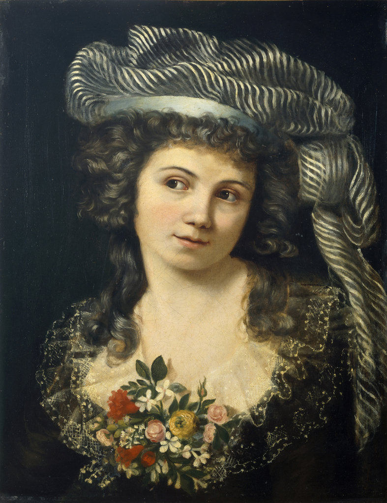 Detail of Portrait of a young Lady by Anonymous