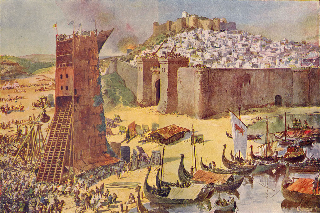 Detail of The Siege of Lisbon, 1147, 1917 by Anonymous