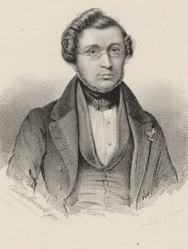 Detail of Portrait of the composer Adolphe Adam by Anonymous