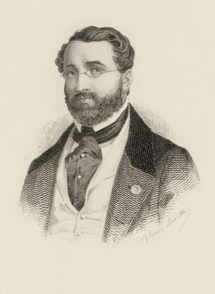 Detail of Portrait of the composer Adolphe Adam, c. 1870 by Anonymous