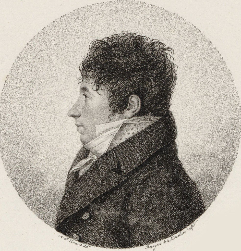 Detail of Portrait of the composer Louis Adam, 1810 by Anonymous