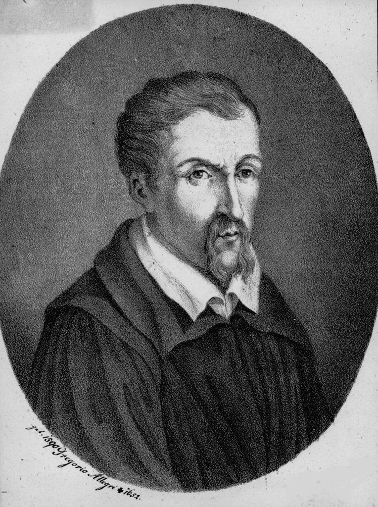 Detail of Portrait of the composer Gregorio Allegri by Anonymous
