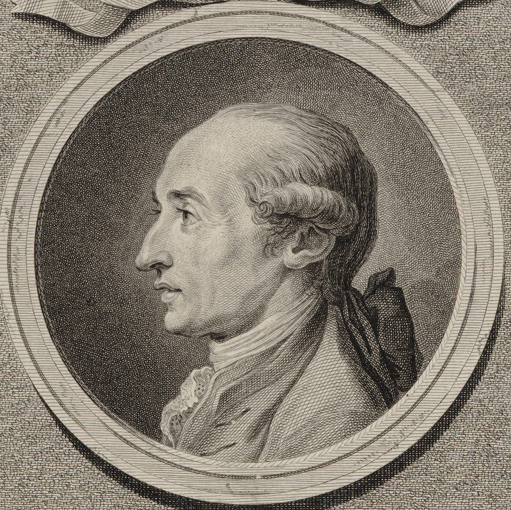 Detail of Portrait of the composer Johann André, 1780 by Anonymous