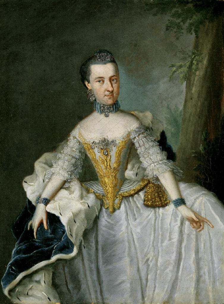 Detail of Duchess Anna Amalia of Brunswick-Wolfenbüttel, Second Half of the 18th cen by Anonymous