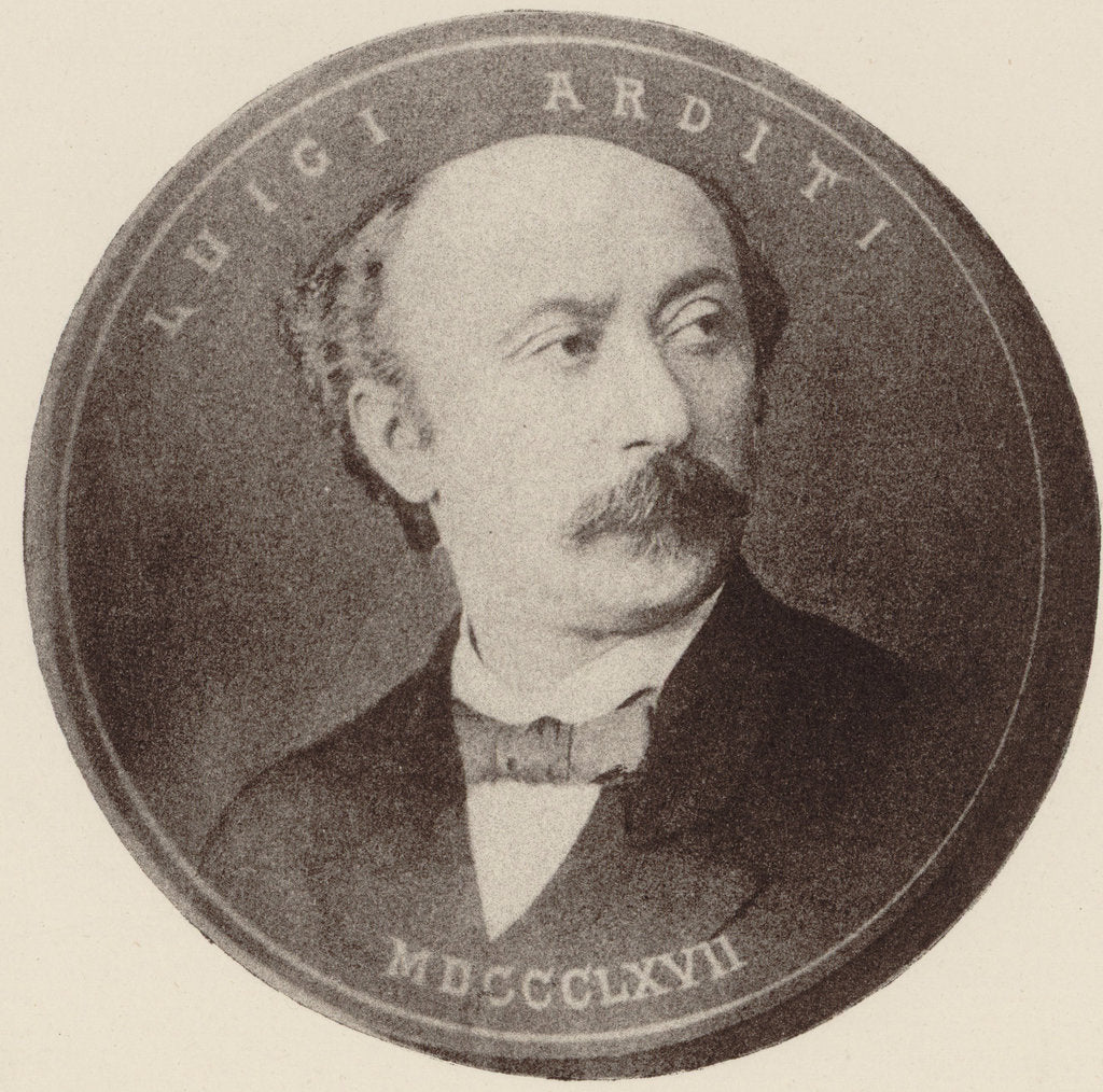 Detail of Portrait of the composer Luigi Arditi, 1897 by Anonymous