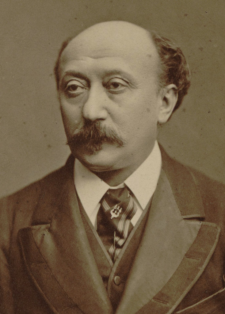 Detail of Portrait of the composer Luigi Arditi, 1875 by Anonymous