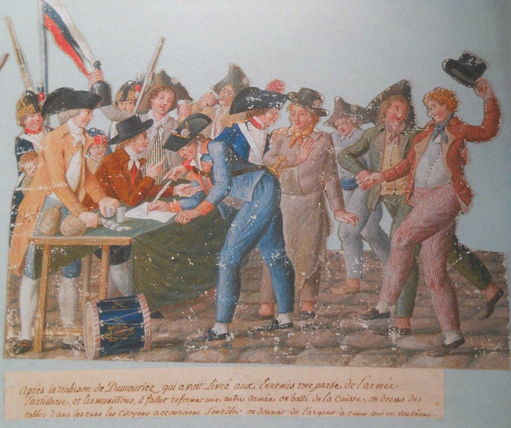 Detail of The departure of the volunteers for the revolutionary armies, c. 1793 by Anonymous