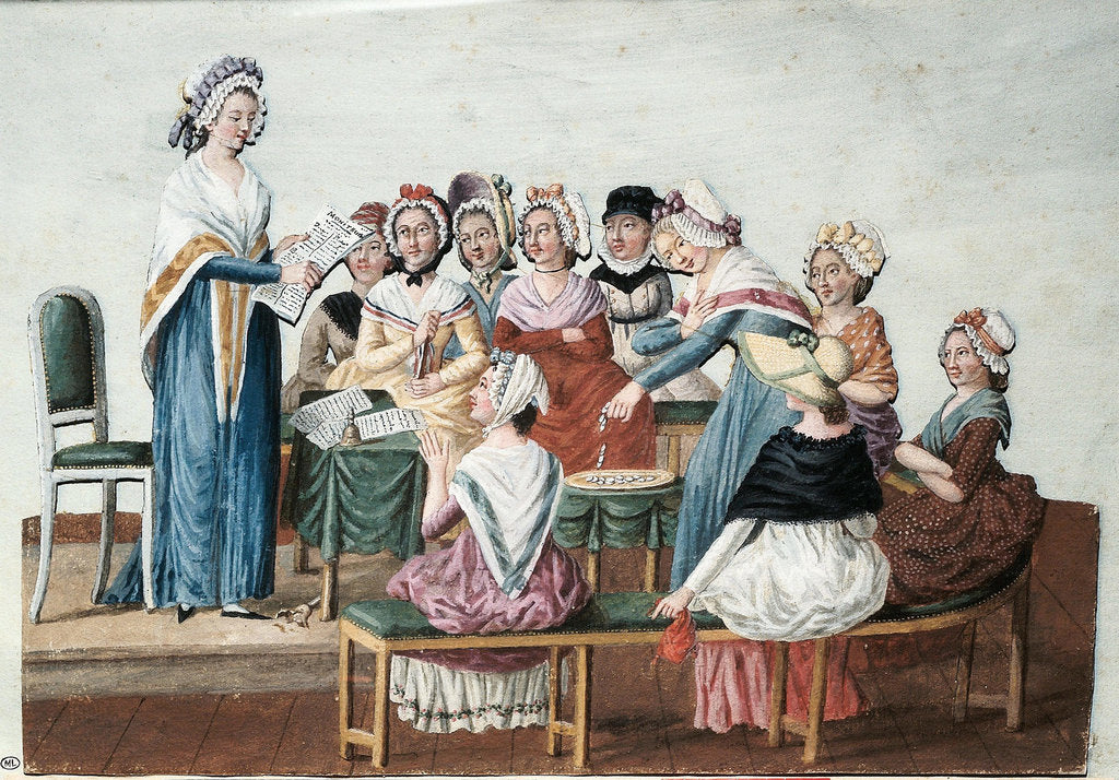 Detail of A Patriotic Womens Club, c. 1793 by Anonymous