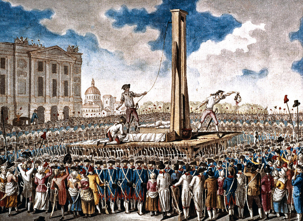 Detail of The Execution of Louis XVI in the Place de la Revolution on 21 January 1793, 1790s by Anonymous