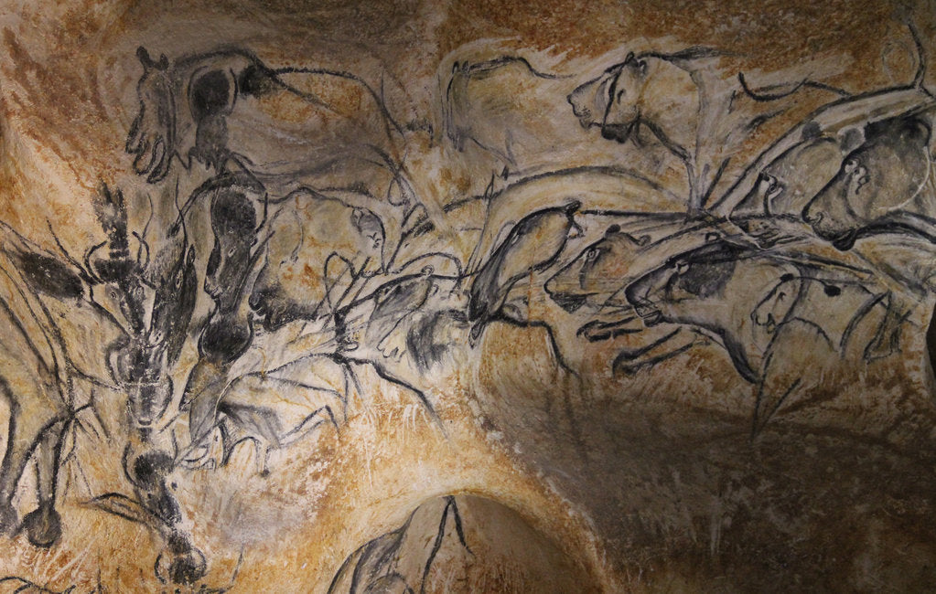 Detail of Painting in the Chauvet cave, 32,000-30,000 BC by Anonymous