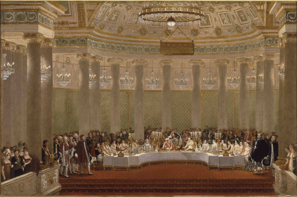 Detail of The marriage banquet of Napoleon I and Marie-Louise of Austria April 2, 1810, 1812 by Anonymous