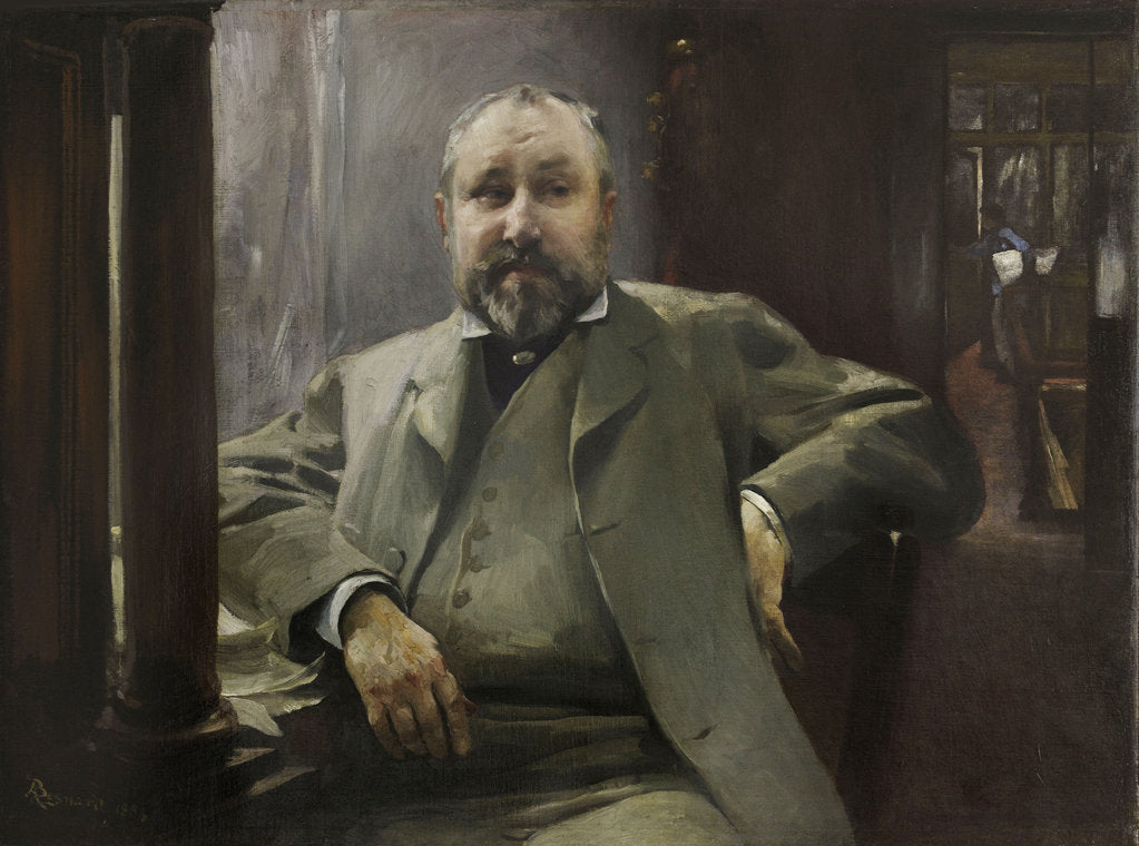 Detail of Portrait of Francis Magnard, 1884 by Anonymous