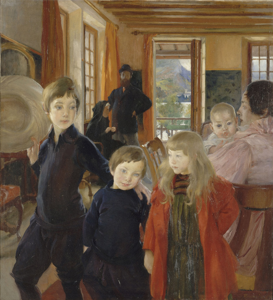 Detail of Family Portrait, c. 1890 by Anonymous