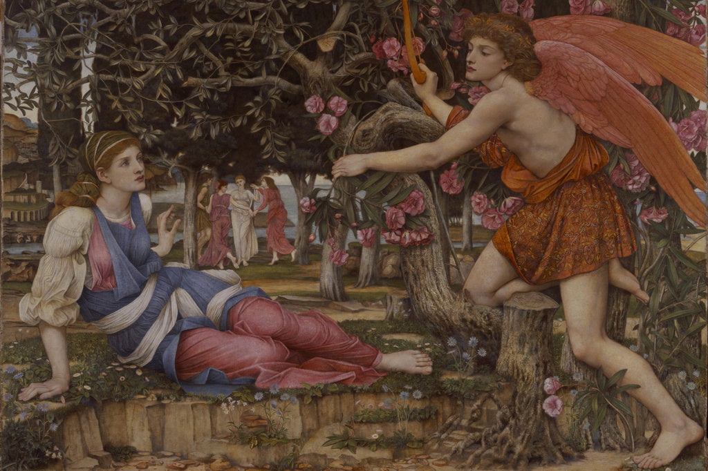 Detail of Love and the Maiden, 1877 by Anonymous