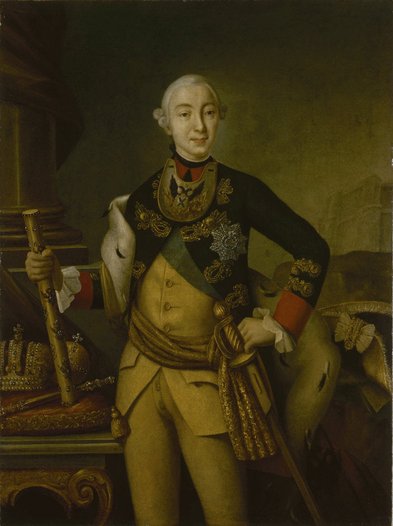 Detail of Portrait of the Tsar Peter III of Russia, 1761 by Anonymous