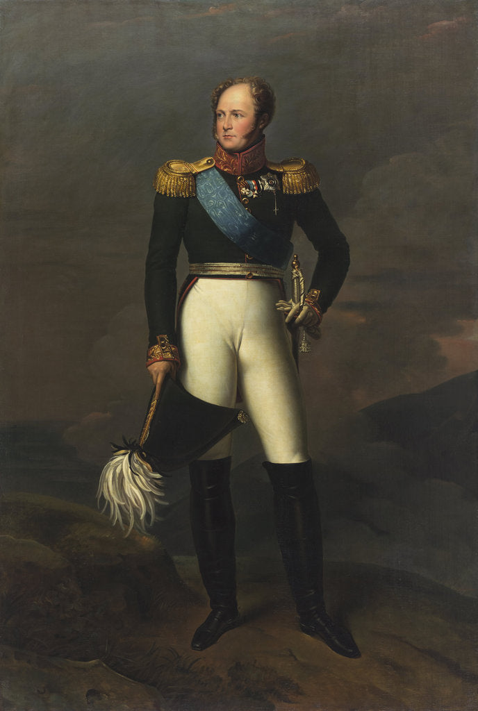 Detail of Portrait of Emperor Alexander I, 1820s by Anonymous