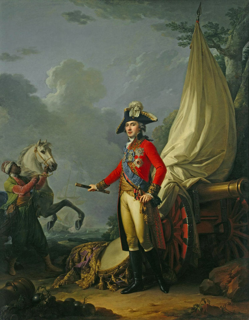 Detail of Portrait of Prince Platon Zubov, 1802 by Anonymous