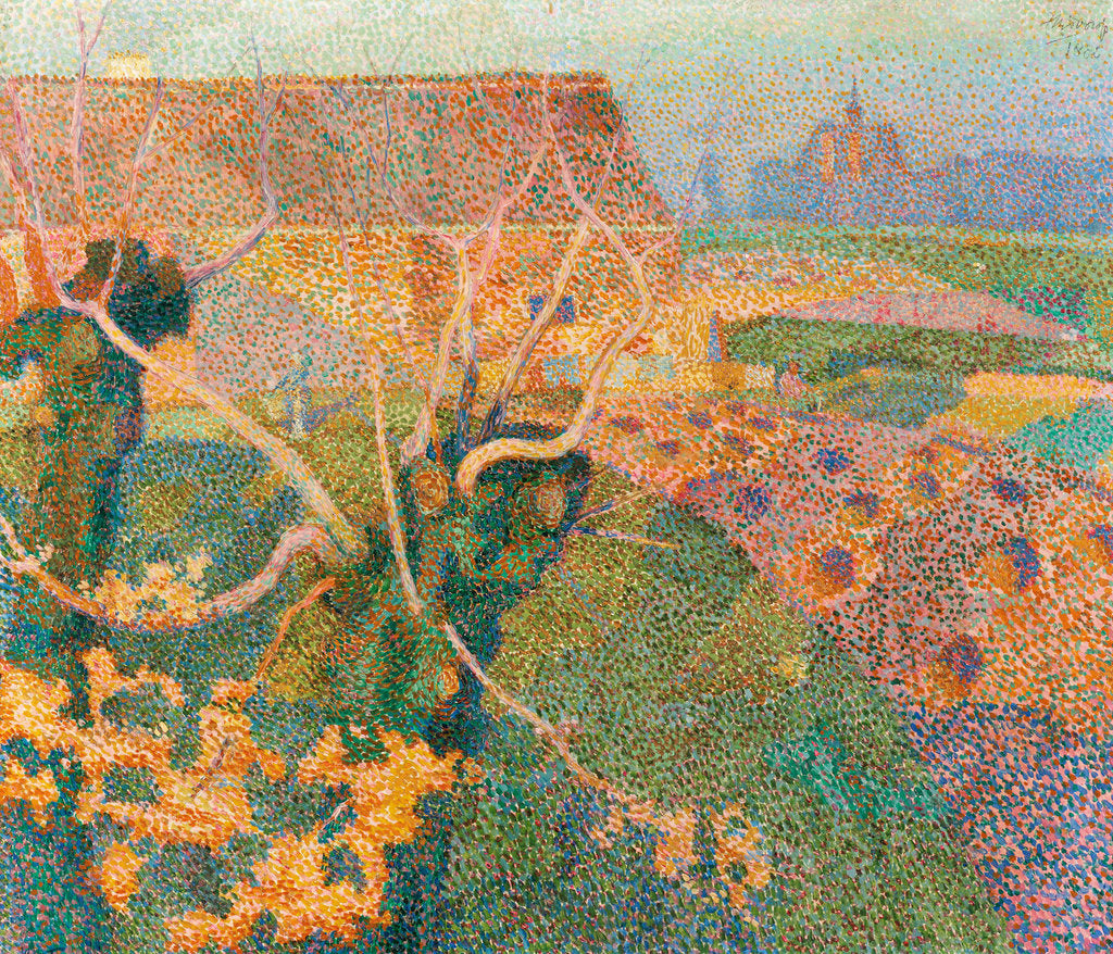 Detail of Two Willows (November Sun), 1889 by Anonymous
