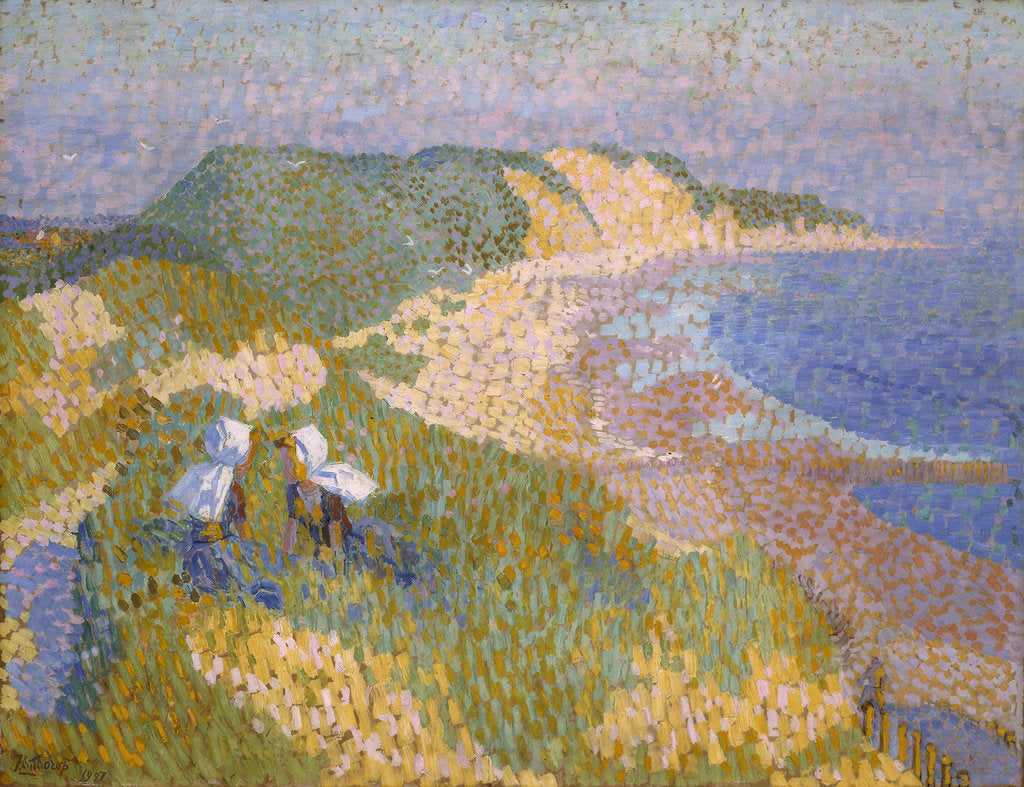 Detail of Sea and dunes at Zoutelande, 1907 by Anonymous