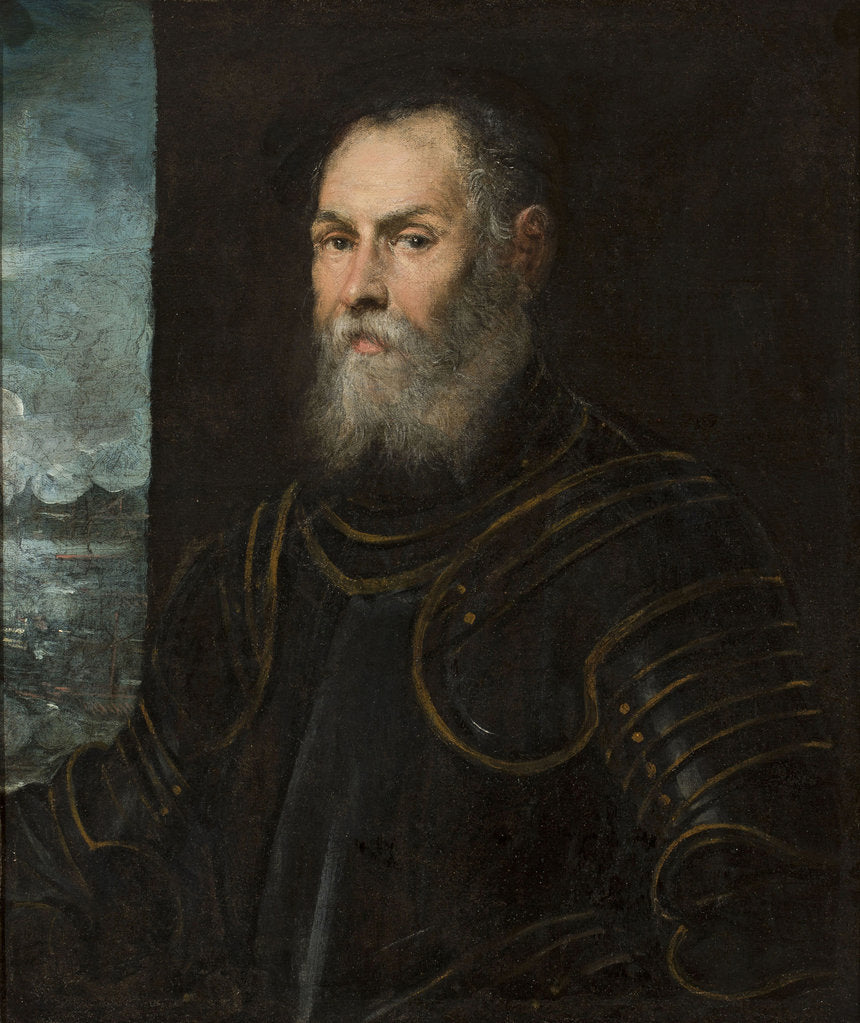 Detail of Portrait of a Venetian Admiral, Second half of the16th cen by Anonymous