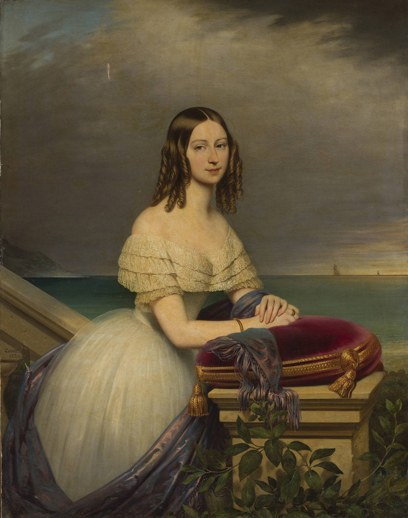 Detail of Portrait of Countess Alexandra Potocka, 1839 by Anonymous