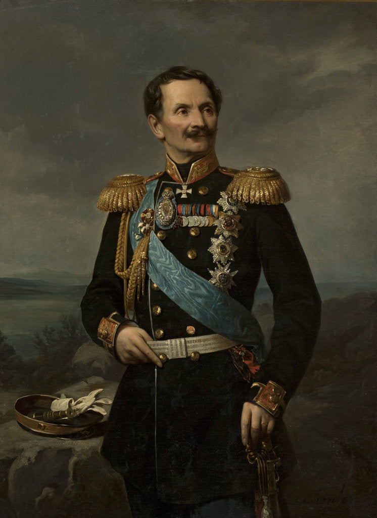 Detail of Portrait of the Field Marshal Count Friedrich Wilhelm von Berg by Anonymous