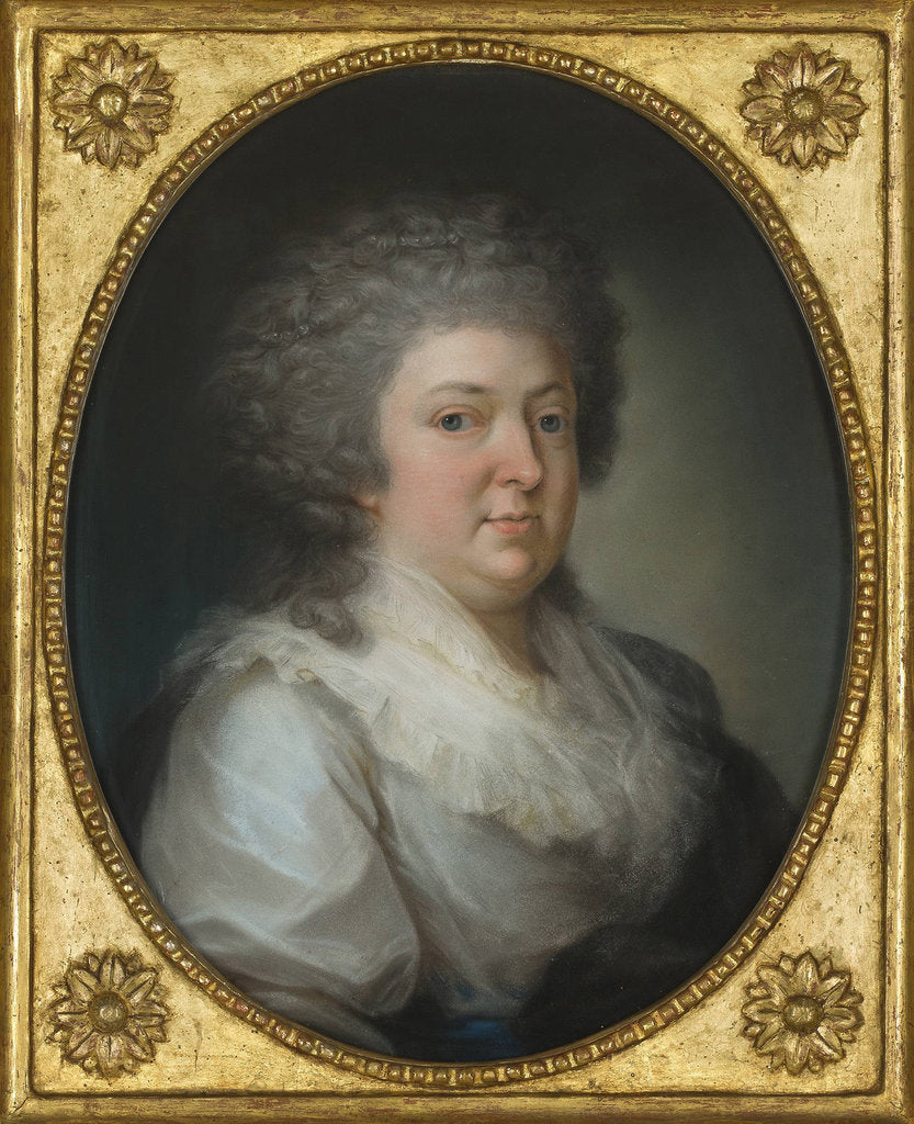 Detail of Portrait of Friederike Charlotte Louise Riedesel Freifrau zu Eisenbach, c. 1795 by Anonymous
