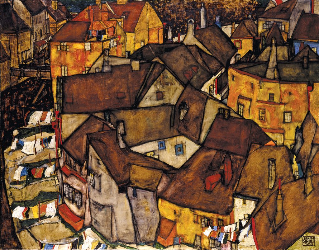 Detail of Crescent of Houses, Krumau (The Small City V), 1915 by Anonymous