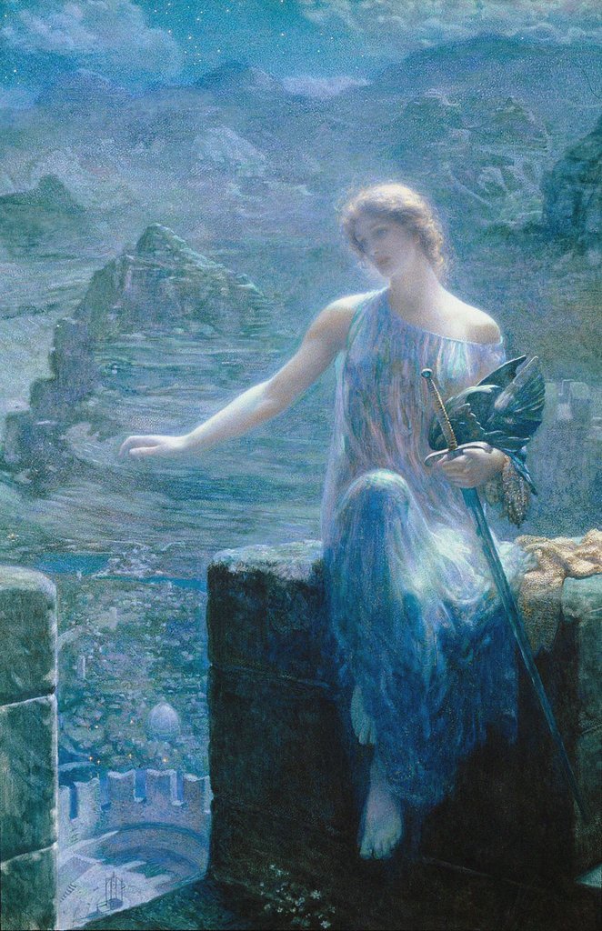 Detail of The Valkyres Vigil, 1906 by Anonymous