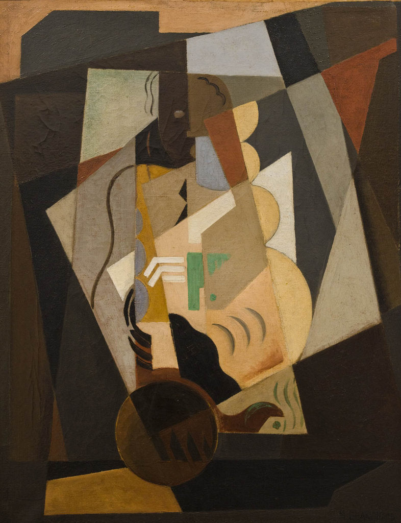 Detail of Still Life. Woman with a Mandolin, 1917-1918 by Anonymous