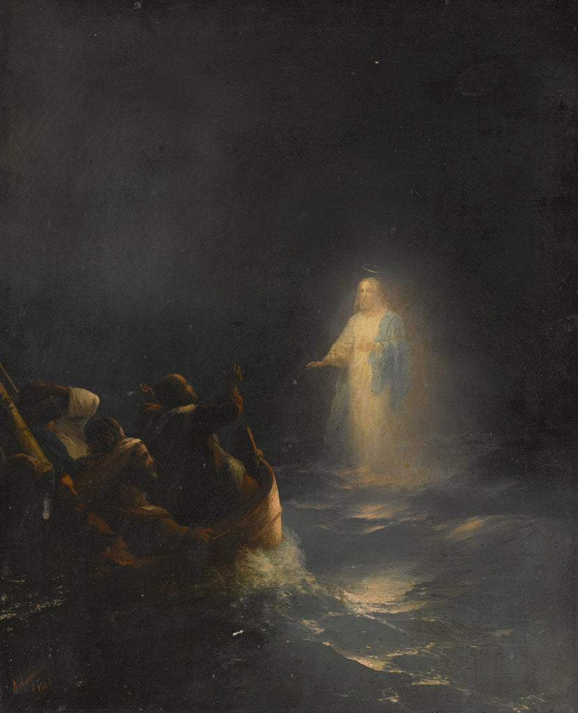 Detail of Jesus Walks on Water, 1863 by Anonymous