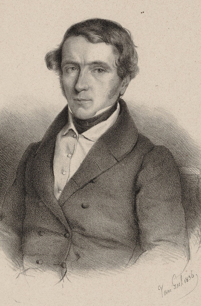 Detail of Portrait of the composer Prudent Louis Aubéry Du Boulley, 1830s by Anonymous