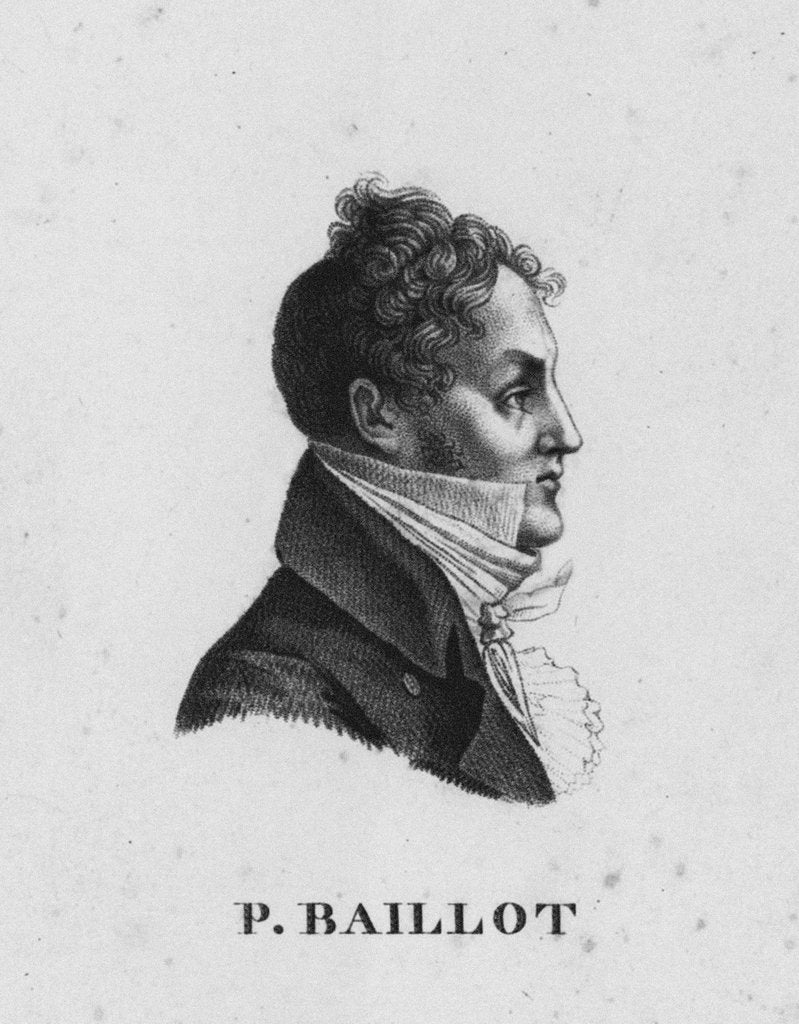 Detail of Portrait of the violinist and composer Pierre Baillot, 1800s by Anonymous