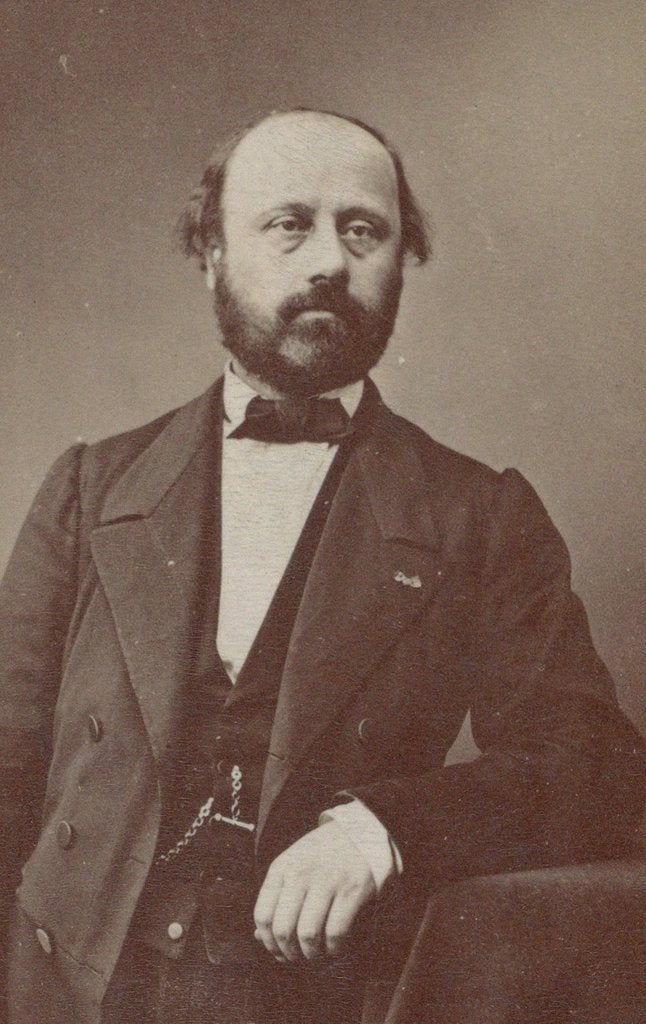 Detail of Portrait of the composer François Bazin, ca 1860 by Anonymous