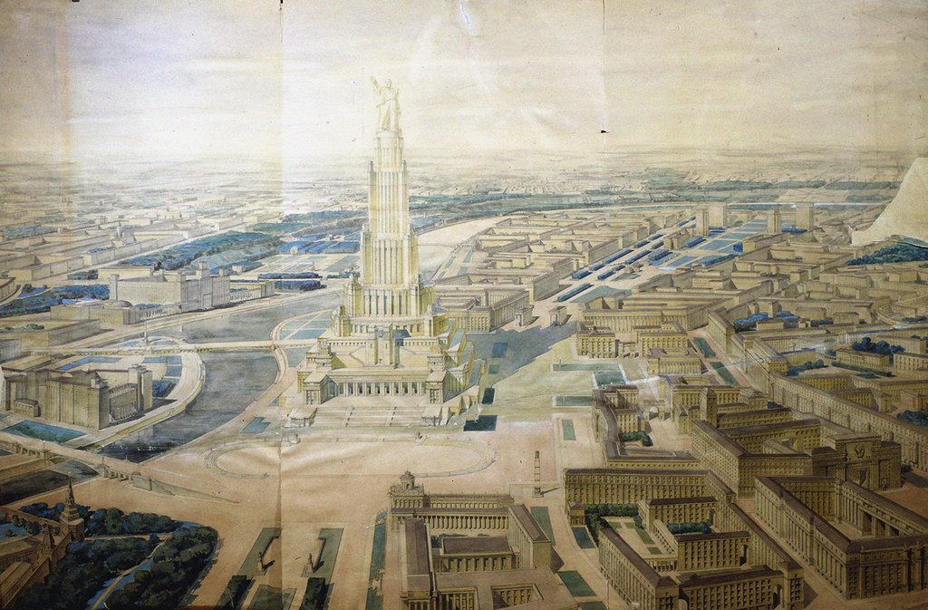Detail of The Palace of the Soviets, 1944 by Anonymous
