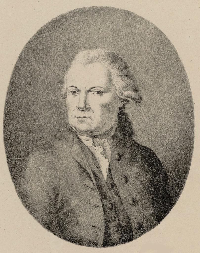 Detail of Portrait of the composer Georg Benda, Late 18th cent by Anonymous