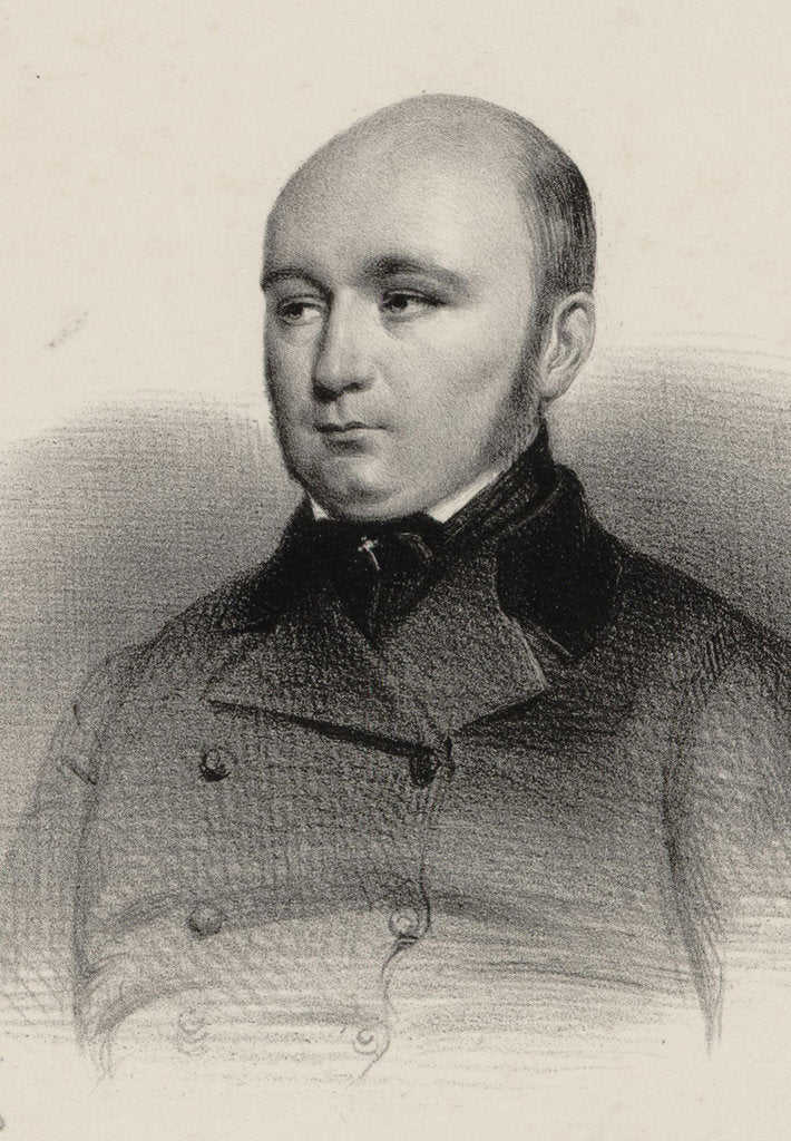 Detail of Portrait of the composer Frédéric Bérat, 1850 by Anonymous
