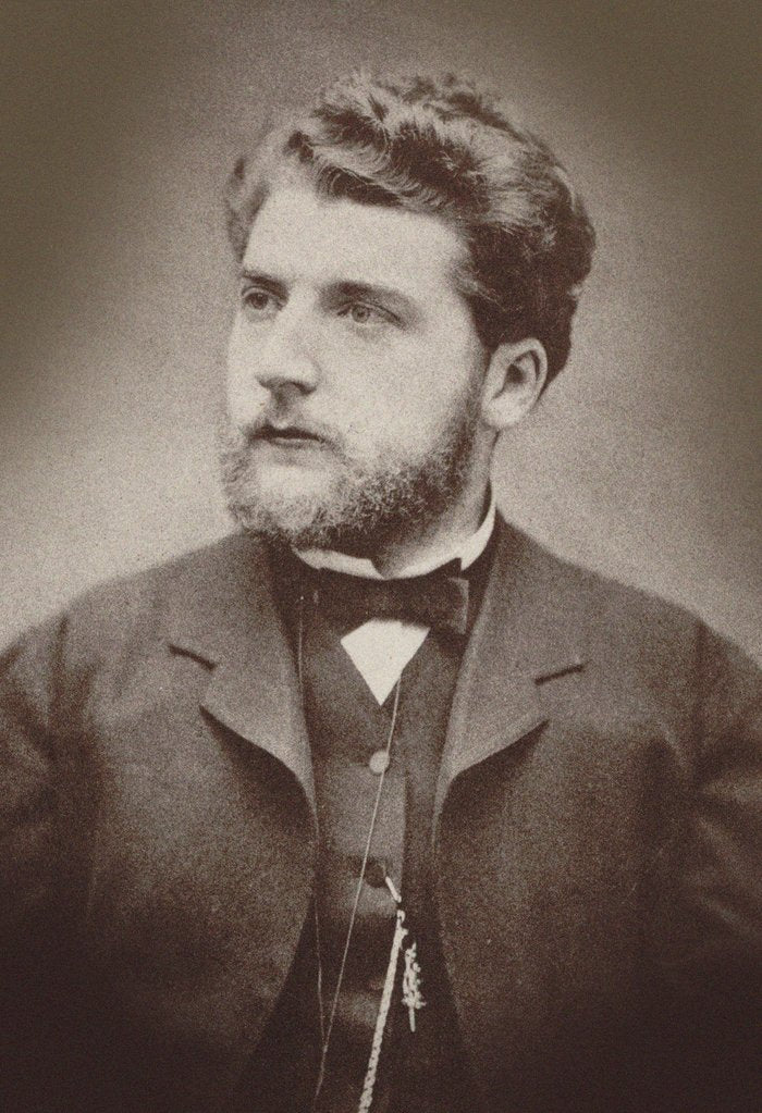 Detail of Portrait of the composer Georges Bizet, 1870 by Anonymous