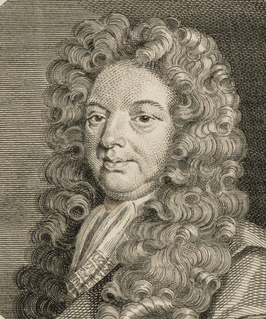 Detail of Portrait of the composer John Blow, um 1700 by Anonymous