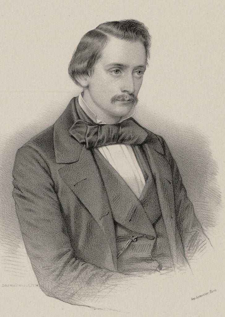 Detail of Portrait of the composer Jakob Blumenthal by Anonymous