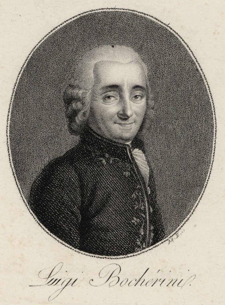 Detail of Portrait of the composer Luigi Boccherini, Early 19th cen by Anonymous