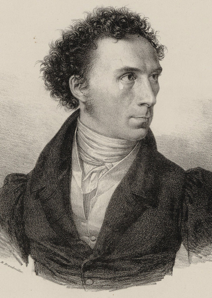Detail of Portrait of the composer Theobald Böhm, 1830 by Anonymous