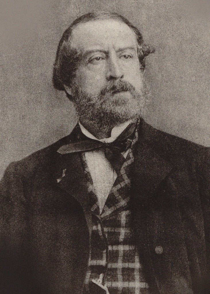 Detail of Portrait of the composer Adrien-Louis-Victor Boieldieu, 1870 by Anonymous