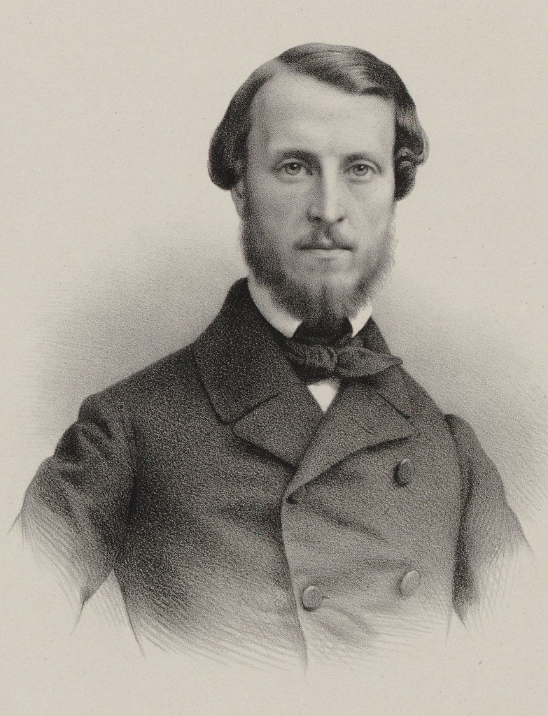 Detail of Portrait of the composer Georges Bousquet, 1854 by Anonymous