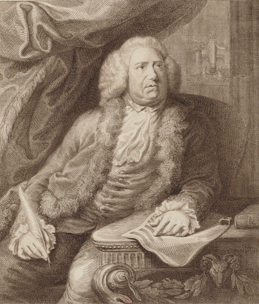 Detail of Portrait of the composer William Boyce, 1788 by Anonymous