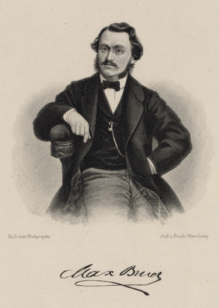 Detail of Portrait of the composer Max Bruch, 1870 by Anonymous
