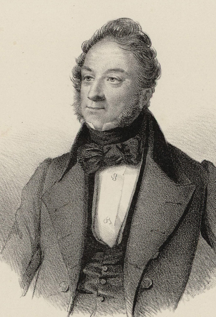 Detail of Portrait of the composer Catterino Cavos, 1820 by Anonymous