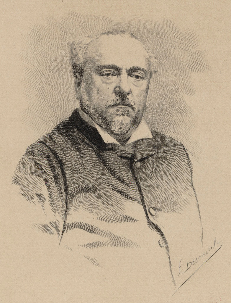 Detail of Portrait of the composer Emmanuel Chabrier, 1890 by Anonymous