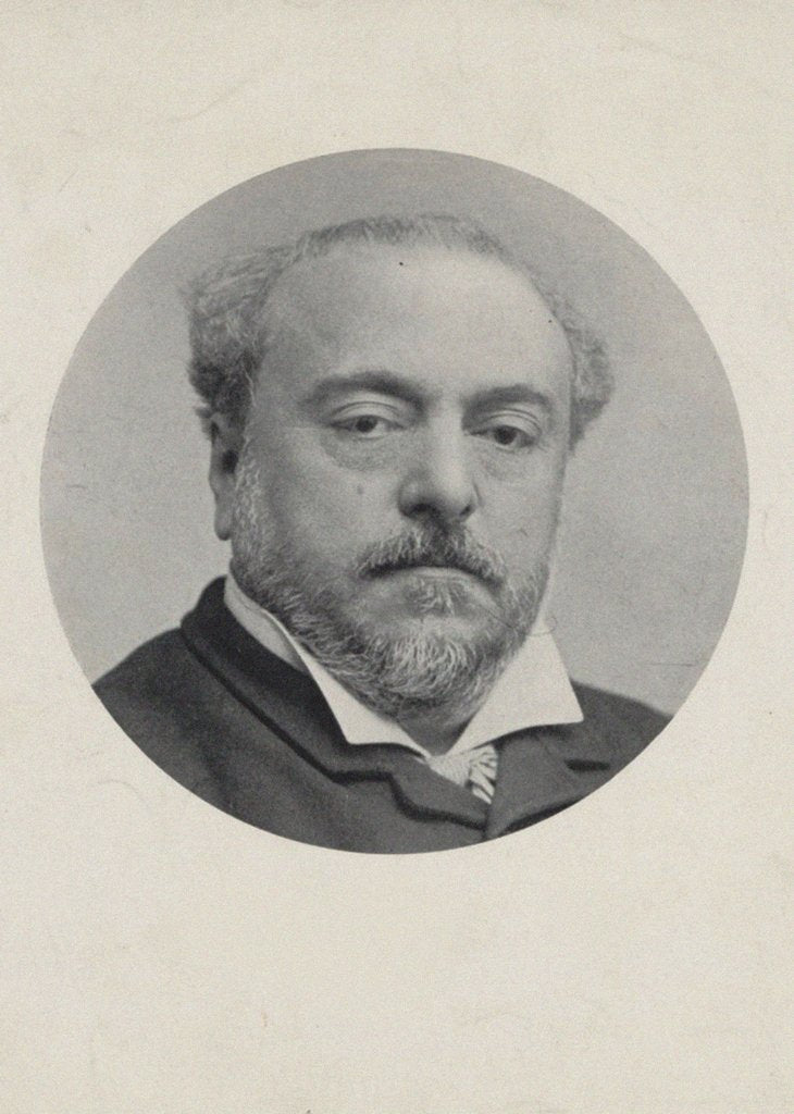 Detail of Portrait of the composer Emmanuel Chabrier, Early 1890s by Anonymous